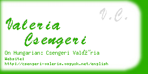 valeria csengeri business card